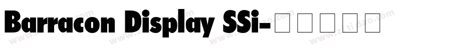 Barracon Display SSi字体转换